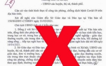 Học sinh Bắc Ninh làm giả văn bản UBND tỉnh để trêu bạn ngày “Cá tháng tư”