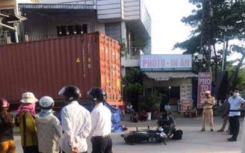 Ô tô đầu kéo va chạm xe máy phía Nam cầu Thành Cổ, 1 người tử vong