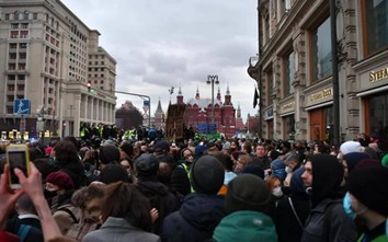 14,4 nghìn người tham gia biểu tình bất hợp pháp tại Nga, đòi thả Navalny