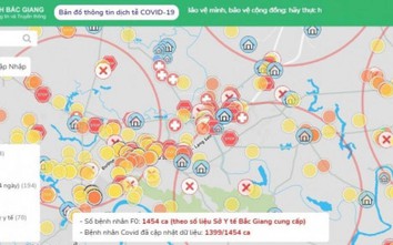 Hàng loạt tỉnh lập bản đồ số Covid-19, cảnh báo di chuyển đến điểm "nóng"