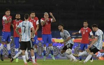 Copa America 2021: Messi "vẽ" siêu phẩm; Argentina vẫn bị Chile chia điểm