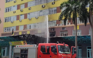 Điều tra vụ cháy ở sảnh Bệnh viện Nhi Thanh Hóa