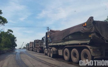 Ninh Bình: Đê chịu tải 10 tấn ngày đêm oằn mình "cõng" xe tải hạng nặng
