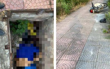 Bàng hoàng phát hiện thi thể nam giới dưới hố vỉa hè ở quận Long Biên