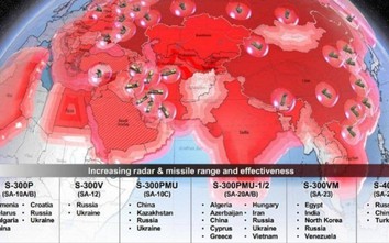 S-300 và S-400 của Nga kiểm soát 90% không phận lục địa Á-Âu