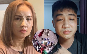 Diễn viên Hoàng Yến bị chồng cũ tung clip sau vụ đấm gãy mũi