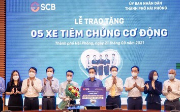 Ngân hàng SCB trao tặng Hải Phòng 5 xe tiêm chủng cơ động