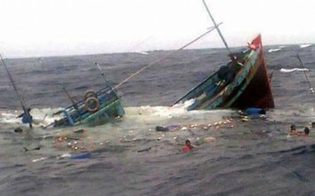 Tàu chở 2.000 tấn than đâm tàu cá, 3 thuyền viên rơi xuống biển