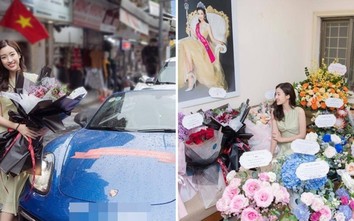 Hoa hậu Đỗ Mỹ Linh đón tuổi 25 bên hoa và siêu xe