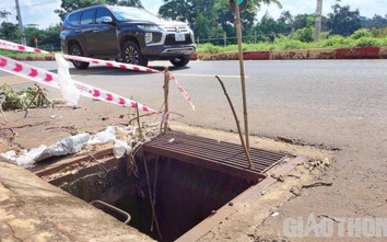 Hàng loạt nắp hố ga trên đường phố bị trộm cắp, mất ATGT