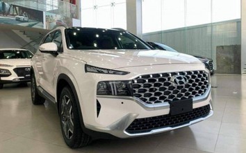 Giá lăn bánh Hyundai SantaFe sau khi giảm 50% lệ phí trước bạ