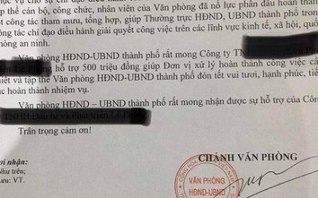 Chủ tịch thành phố Thuận An nói gì về việc Văn phòng xin “hỗ trợ” Tết?