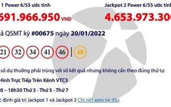 Kết quả xổ số Vietlott 20/1/2022: Tìm người trúng hơn 42 tỷ