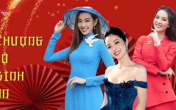 Dàn hoa hậu, á hậu tuyệt sắc chúc gì độc giả Báo Giao thông trong năm mới?