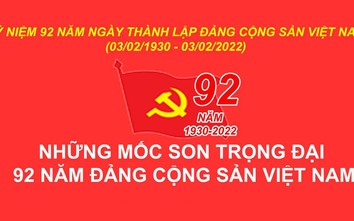 Những mốc son trọng đại trên chặng đường 92 năm vinh quang của Đảng