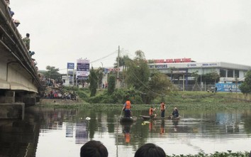 Tìm thấy thi thể nam thanh niên rơi xuống sông Bùng trưa nay