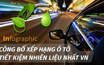 Infographic: Bảng xếp hạng ô tô tiết kiệm nhiên liệu nhất tại Việt Nam