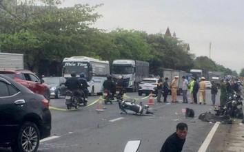 Thái Bình: Xe ô tô đâm 3 xe máy, 2 người thương vong