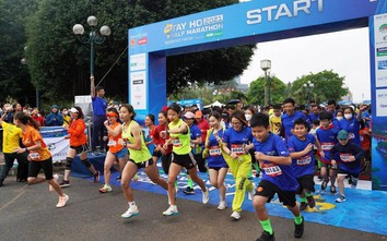 Dàn tuyển thủ “đại náo” Tay Ho Half Marathon 2021