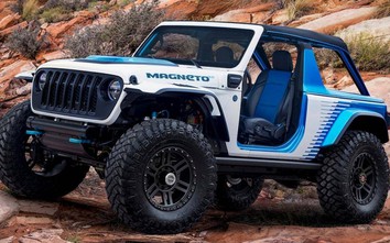 Bất ngờ với khả năng off-road của mẫu xe điện Jeep Wrangler