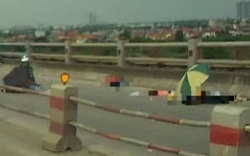 TNGT tại cầu Thanh Trì: Nam tài xế xe máy tử vong, cô gái ngồi sau gãy chân