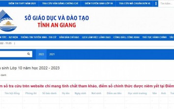 Tra cứu điểm thi vào lớp 10 tỉnh An Giang năm 2022