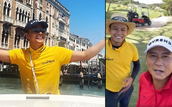 Clip: Hồng Đăng, Hồ Hoài Anh sung sướng khi chơi golf ở Tây Ban Nha