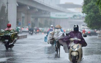 Thời tiết (5/7): Dự báo mưa dông các quận nội thành Hà Nội