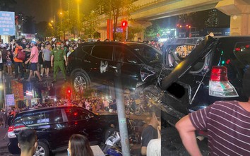 Xe Santa Fe tông liên hoàn ở Hà Nội: Các nạn nhân bị thương hiện ra sao?