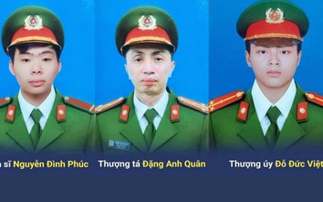 Truy tặng bằng khen của Chủ tịch Hà Nội với 3 cảnh sát PCCC hy sinh