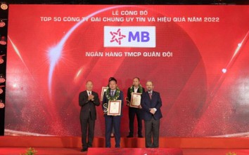 MB vào Top 4 ngân hàng thương mại uy tín Việt Nam 2022