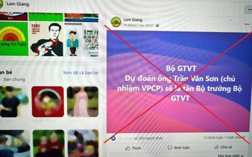 Bịa đặt thông tin nhân sự lãnh đạo Bộ GTVT, một facebooker bị xử phạt
