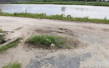 Dự án khu dân cư mới Thủ Sỹ ở Hưng Yên xuất hiện hố sâu sụt lún bất thường