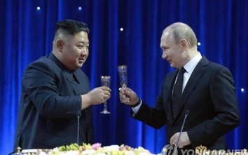 Chủ tịch Triều Tiên ca ngợi ông Putin đưa nước Nga hùng mạnh