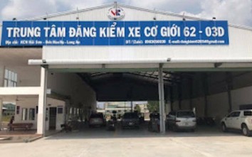 Trung tâm đăng kiểm ở Long An bị tạm đình chỉ vì cấp sổ cho xe cơi thùng