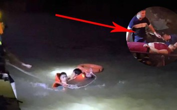 Người nhảy cầu Chương Dương được cảnh sát cứu kịp thời khi đang chìm dần