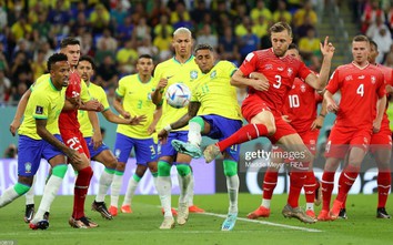 World Cup 2022: Nhọc nhằn hạ Thụy Sĩ, Brazil lấy vé sớm vào vòng 1/8