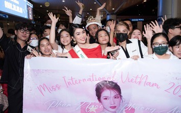 Phương Anh lên đồ "cực cháy", chính thức lên đường thi Miss International