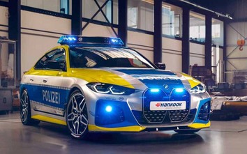 Xe điện BMW i4 được nâng cấp làm xe cảnh sát Đức