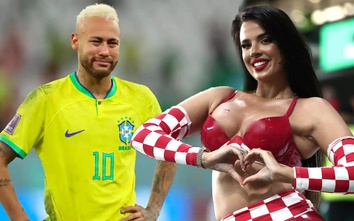 Người mẫu Croatia hở bạo khi cổ vũ đội nhà loại Brazil khỏi World Cup