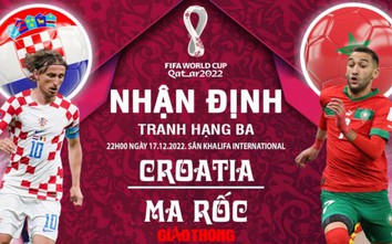 Nhận định, dự đoán kết quả Croatia vs Ma Rốc, tranh hạng ba World Cup 2022