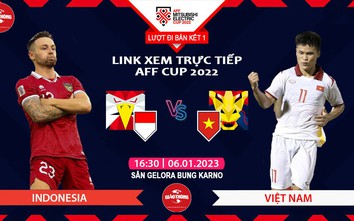 Link xem trực tiếp Indonesia vs Việt Nam, bán kết AFF Cup 2022