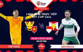 Link xem trực tiếp Việt Nam vs Indonesia, bán kết AFF Cup 2022