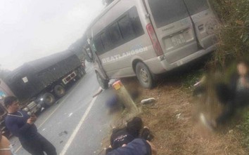 Xe khách lấn làn đấu đầu xe đầu kéo ở Lạng Sơn: Vợ chồng lái xe tử vong