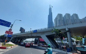 Cầu vượt Nguyễn Hữu Cảnh ngày đầu thông xe sau 5 tháng "dính" sự cố đứt cáp