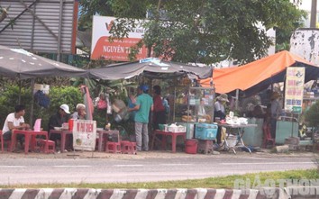 Tái diễn nạn lấn chiếm lòng đường QL1A qua Quảng Nam làm nơi buôn bán