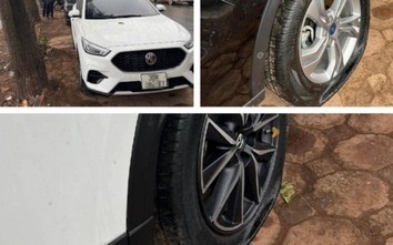 Vụ 16 ô tô bị chọc thủng lốp ở Hà Nội: "Ngồi trong xe nghe tiếng xì lớn"