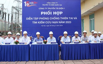 Phối hợp các lực lượng diễn tập ứng phó sự cố lưới điện truyền tải