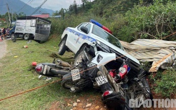 Lai Châu: Khiển trách CSGT lái ô tô đâm hư hỏng nhiều phương tiện