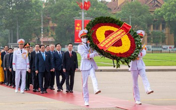 Lãnh đạo Đảng, Nhà nước, đại biểu Quốc hội viếng Lăng Chủ tịch Hồ Chí Minh